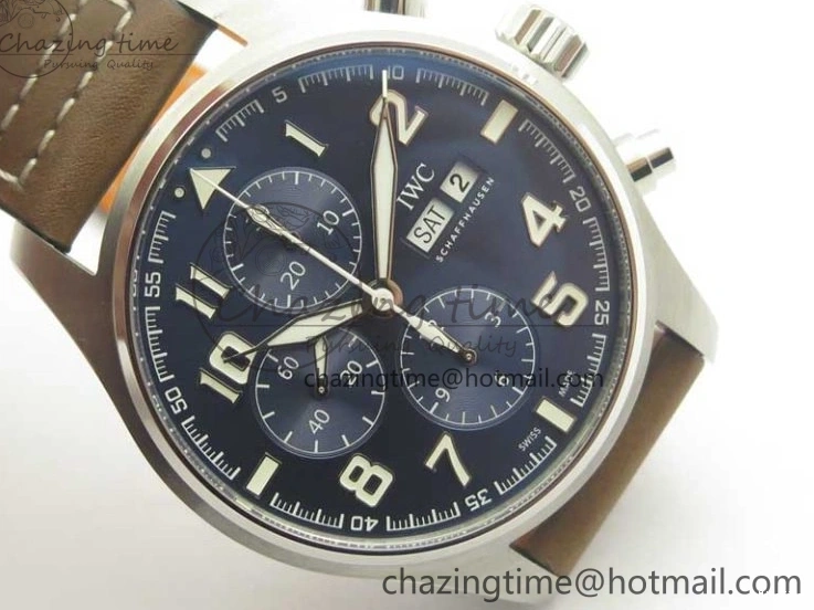 MIROTIME 1223 Pilot Chrono 377721 “Le Petit Prince” SS ZF 1:1 Best Edition on Brown Leather Strap A Snug 7180